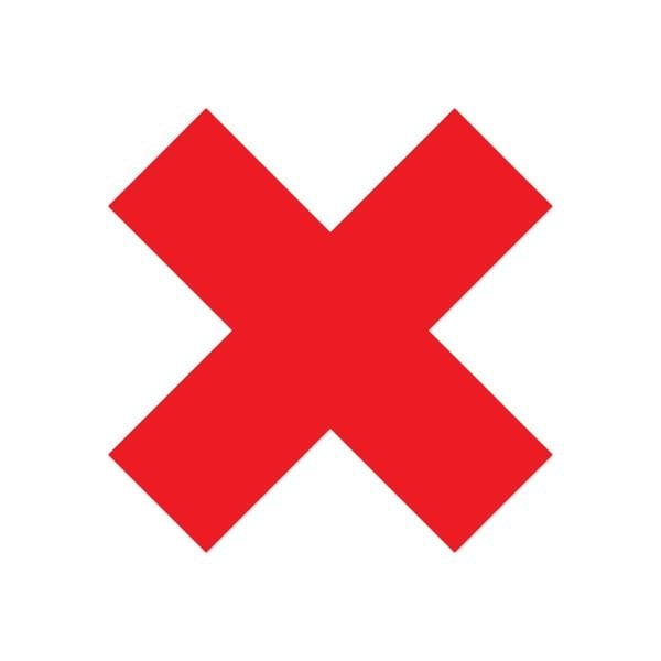 Ergomat DuraStripe Mean Lean 9.5inx9.5inx3.5in Xfts Red, 12PK DSML-X9.5-R-KIT - main